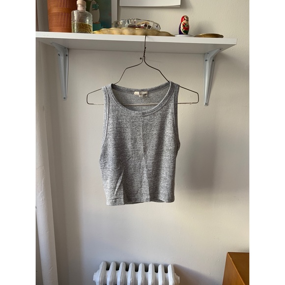 Aritzia Grey Crop Tank - Picture 1 of 3